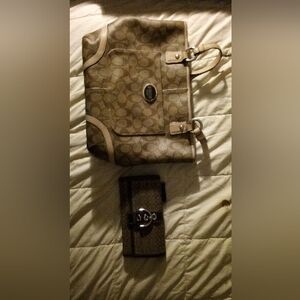 Coach bag and wallet